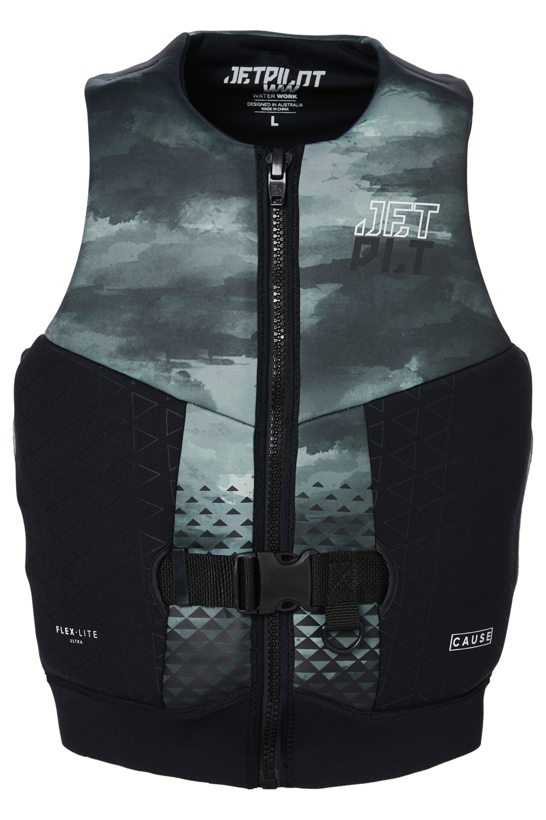 Jetpilot Cause Life Jacket - Green Camo - Large